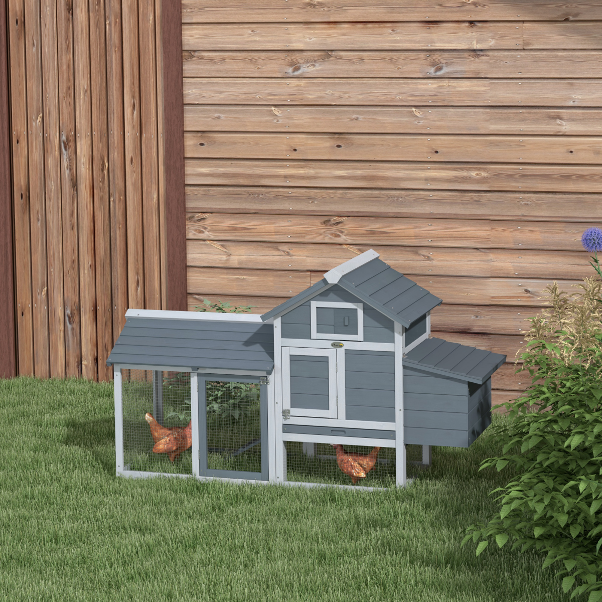 cortex-london-windsor-chicken-coop-hen-cage-outdoor-run-grey