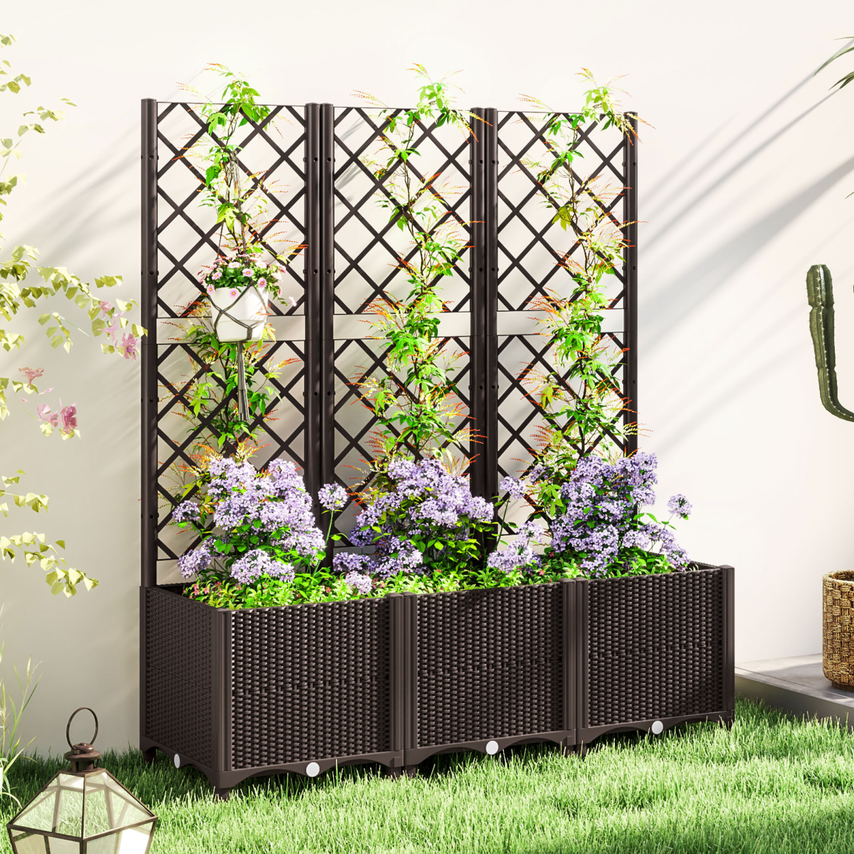 cortex-london-windsor-brown-pp-vegetable-planter-box-with-trellis