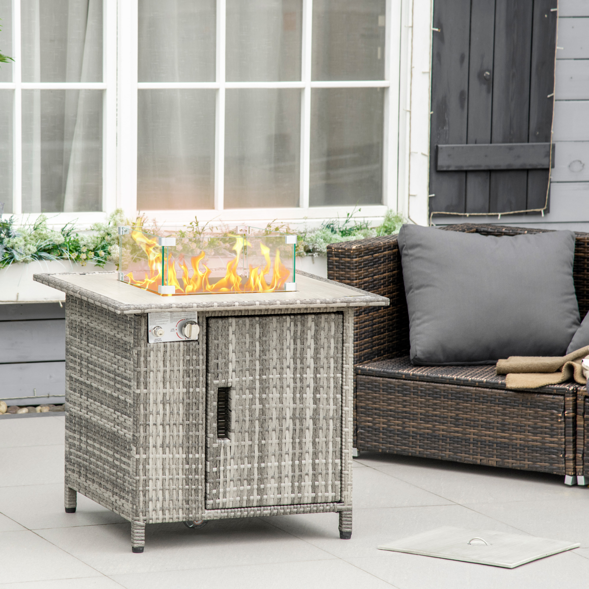 cortex-london-windsor-rattan-gas-fire-pit-dining-table-50000-btu-rain-cover