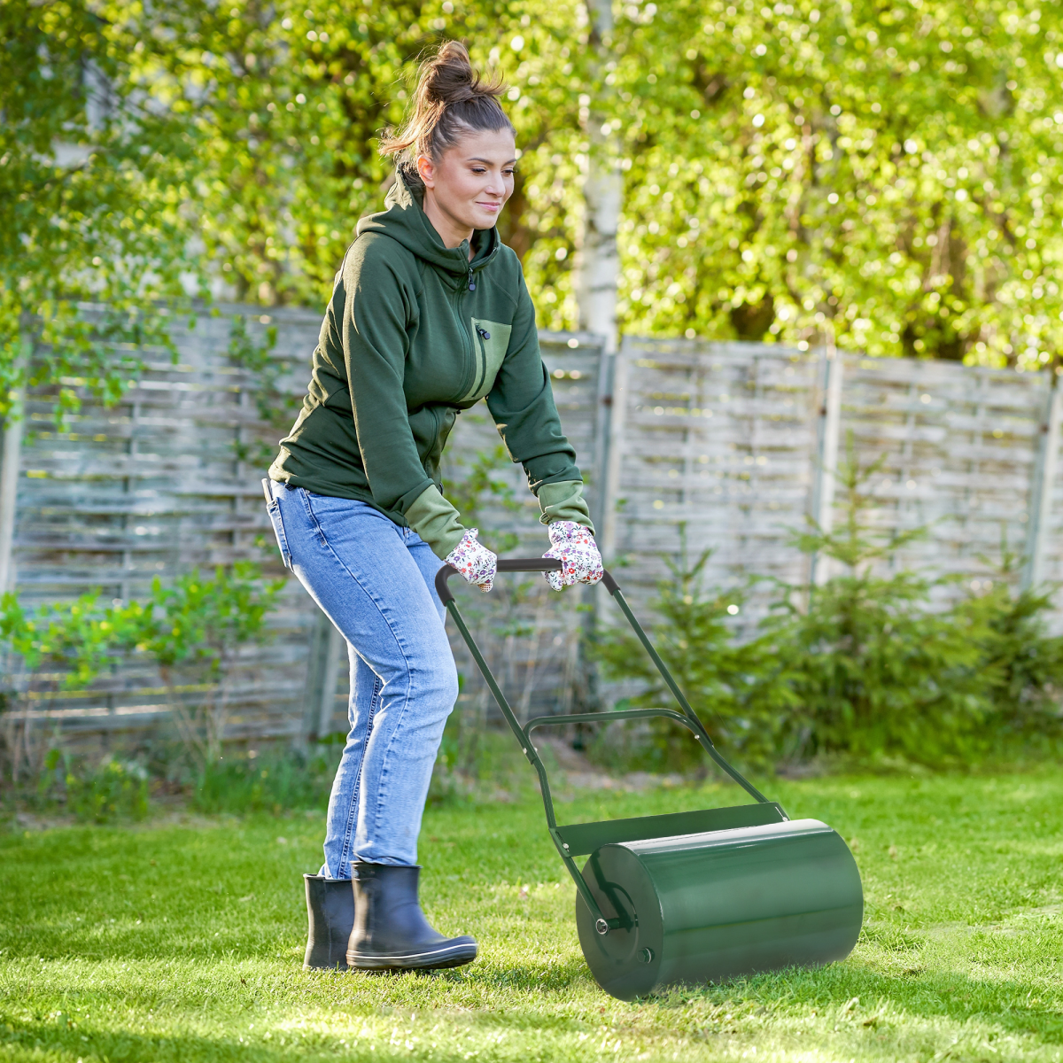 cortex-london-windsor-steel-lawn-grass-roller-green