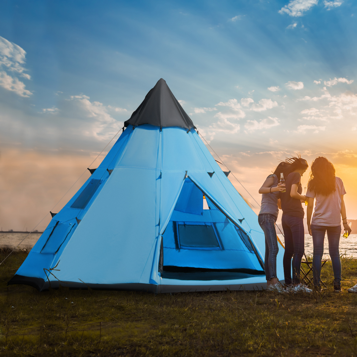 cortex-london-windsor-six-person-tipi-camping-tent-mesh-windows-carrying-bag