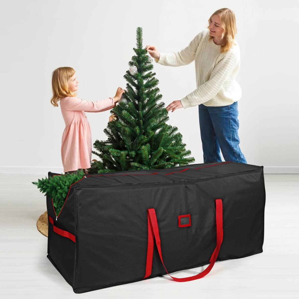VINSANI BLACK DELUXE XMAS TREE STORAGE BAG 1010454