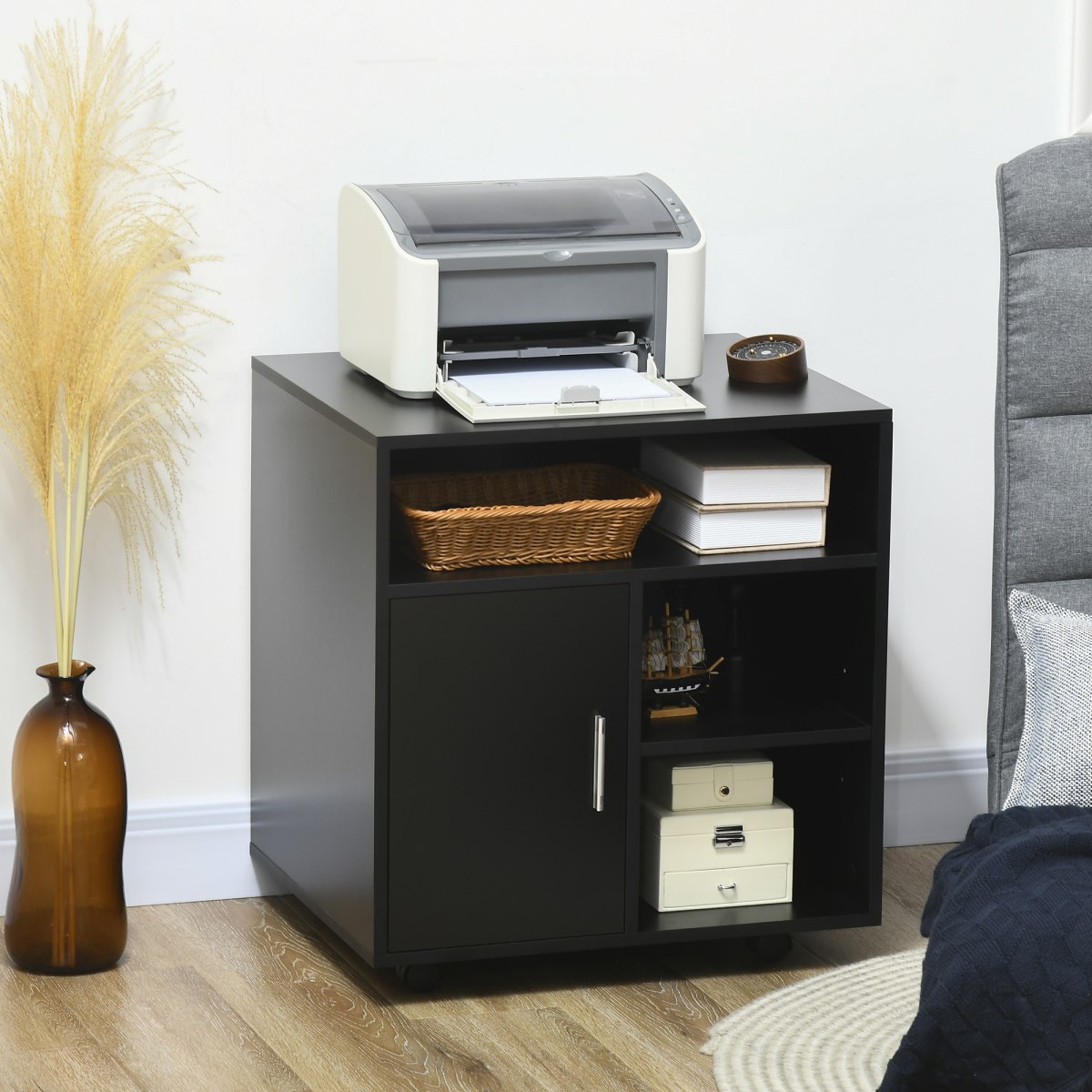 cortex-london-york-black-multi-storage-printer-unit-five-compartments