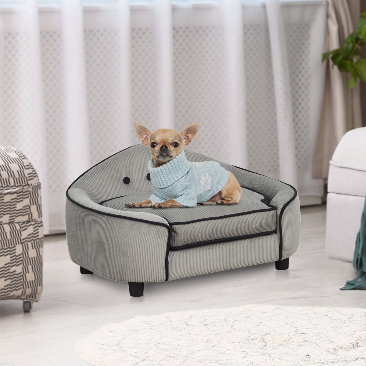 cortex-london-windsor-grey-dog-sofa-bed-pawhut