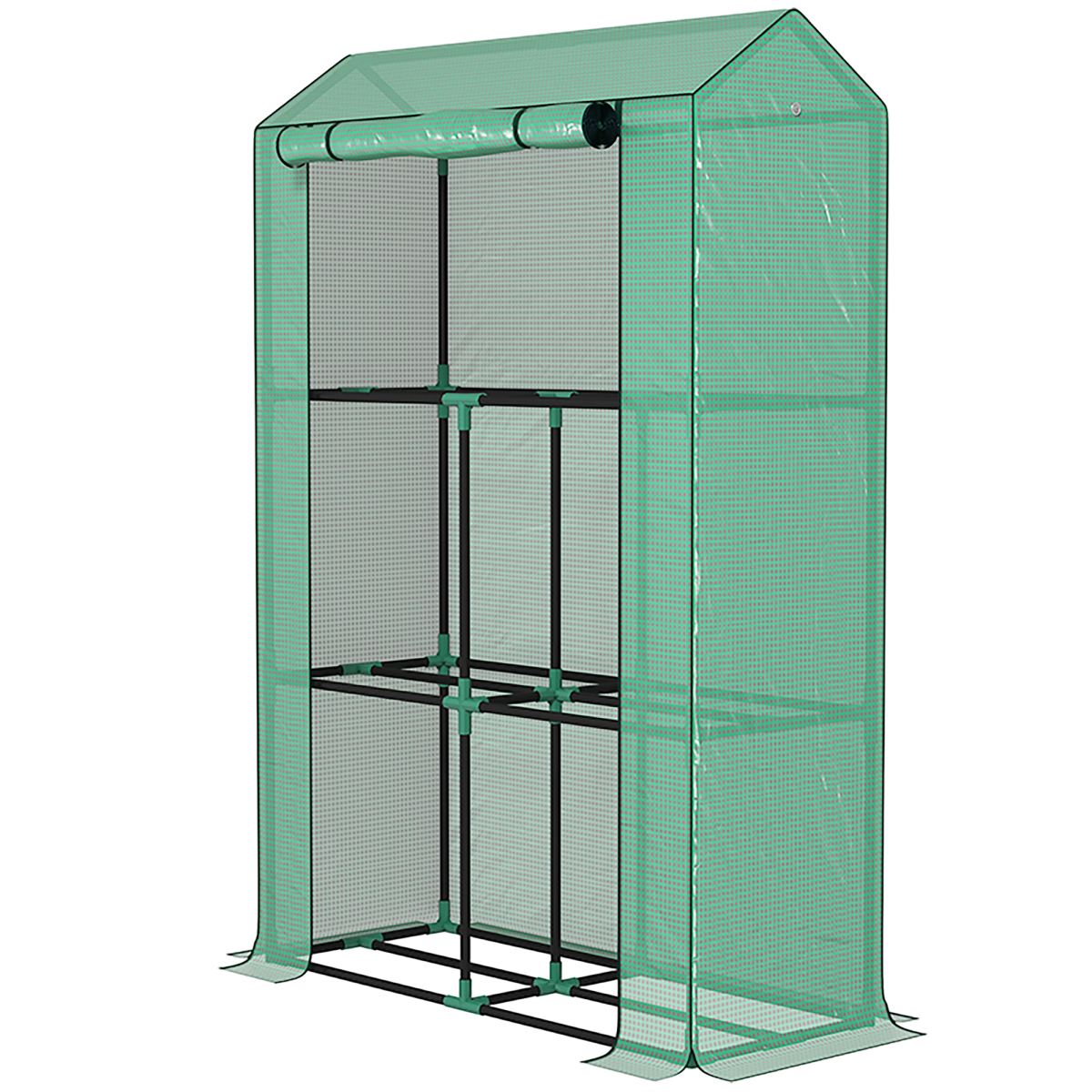 cortex-london-york-mini-walk-in-greenhouse-green-three-tier-steel-polyethylene