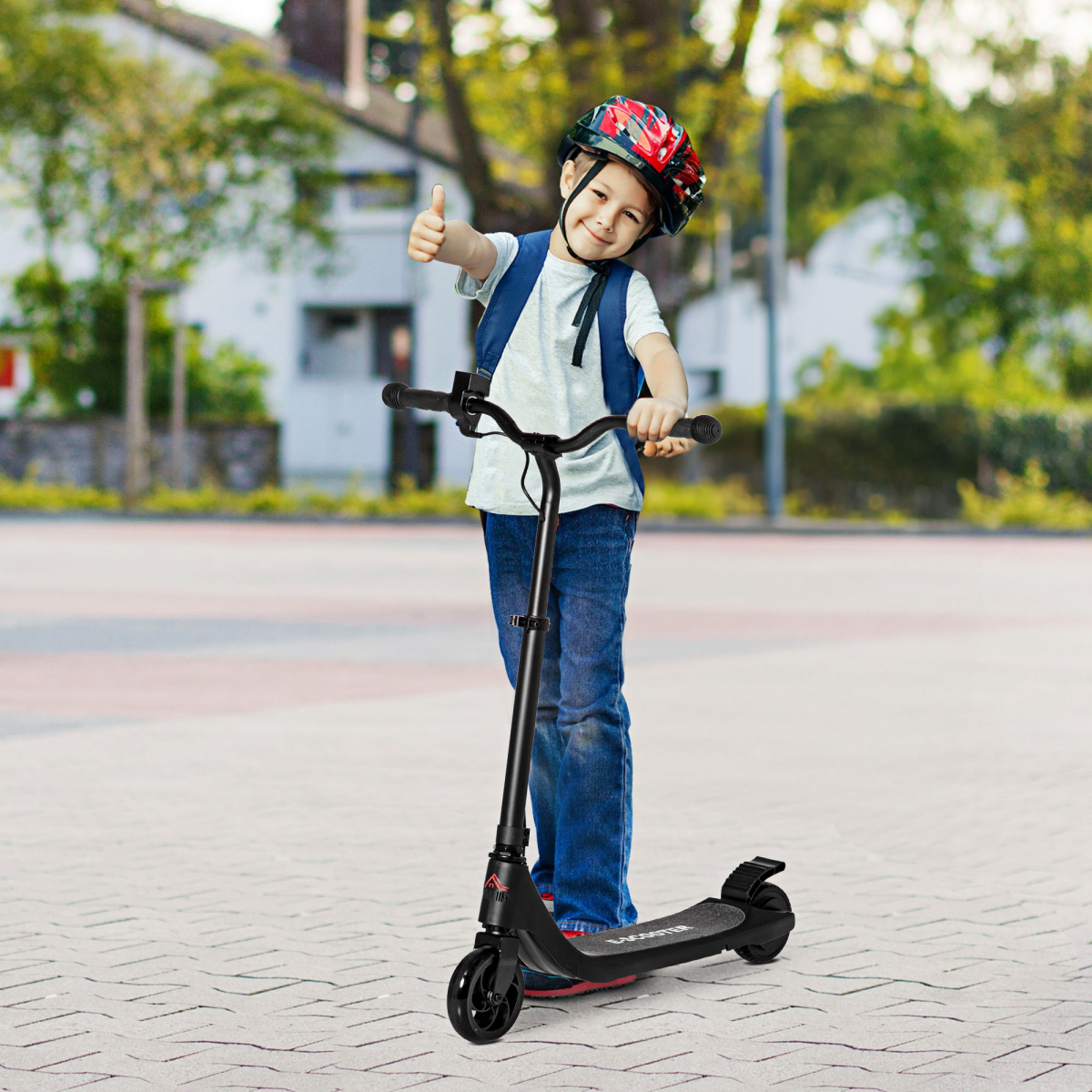 cortex-london-york-120w-kids-electric-scooter-black-battery-level-display-rear-brake