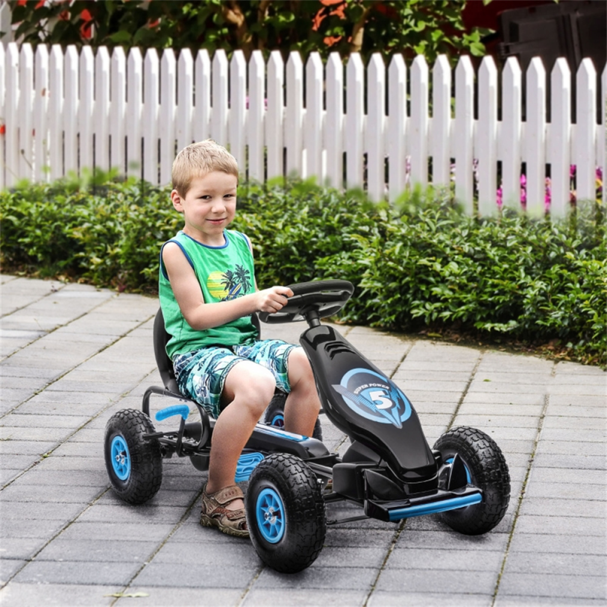 cortex-london-york-pedal-cart-for-children-blue-black