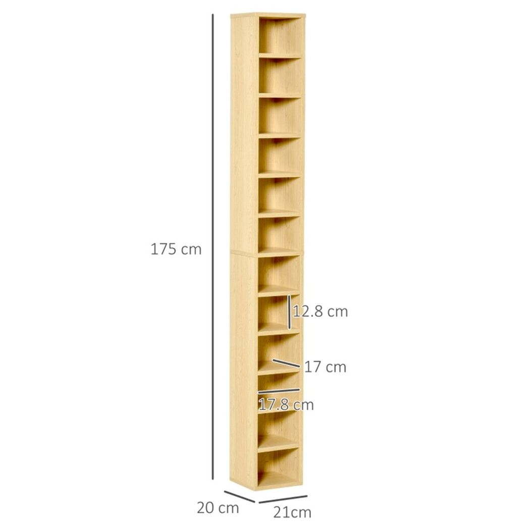 cortex-london-york-multimedia-storage-cabinet-12-tier-cd-bookcase-pine-wood-colour