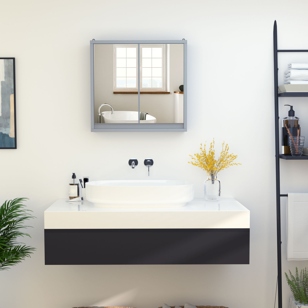 cortex-london-windsor-grey-wall-mounted-mirror-cabinet-storage-shelf