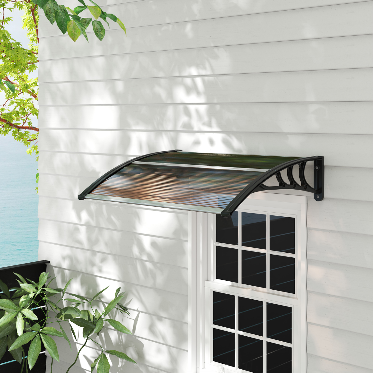 cortex-london-bath-outsunny-curved-polycarbonate-door-window-canopy-brown