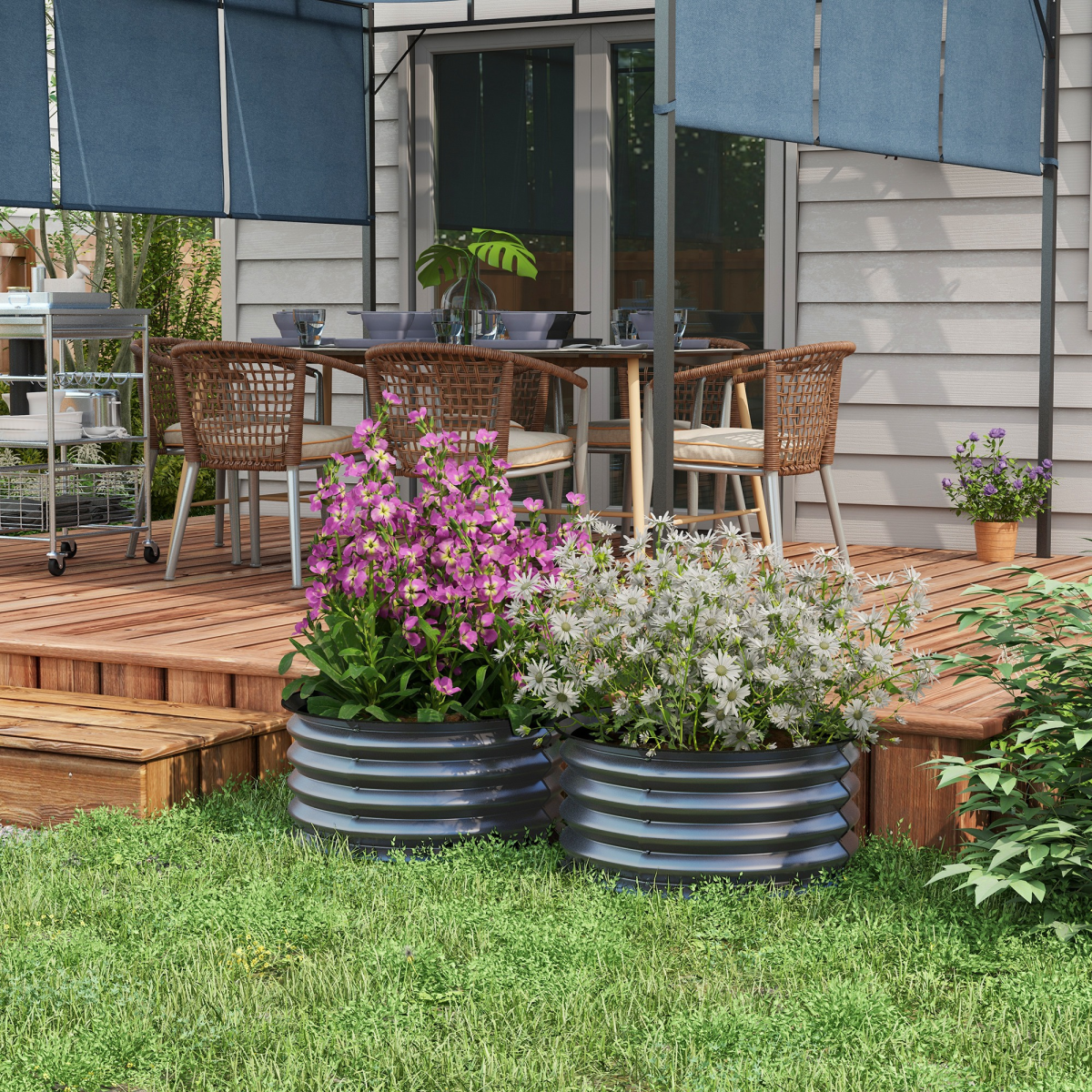 cortex-london-windsor-set-of-2-dark-grey-galvanised-steel-raised-garden-planters