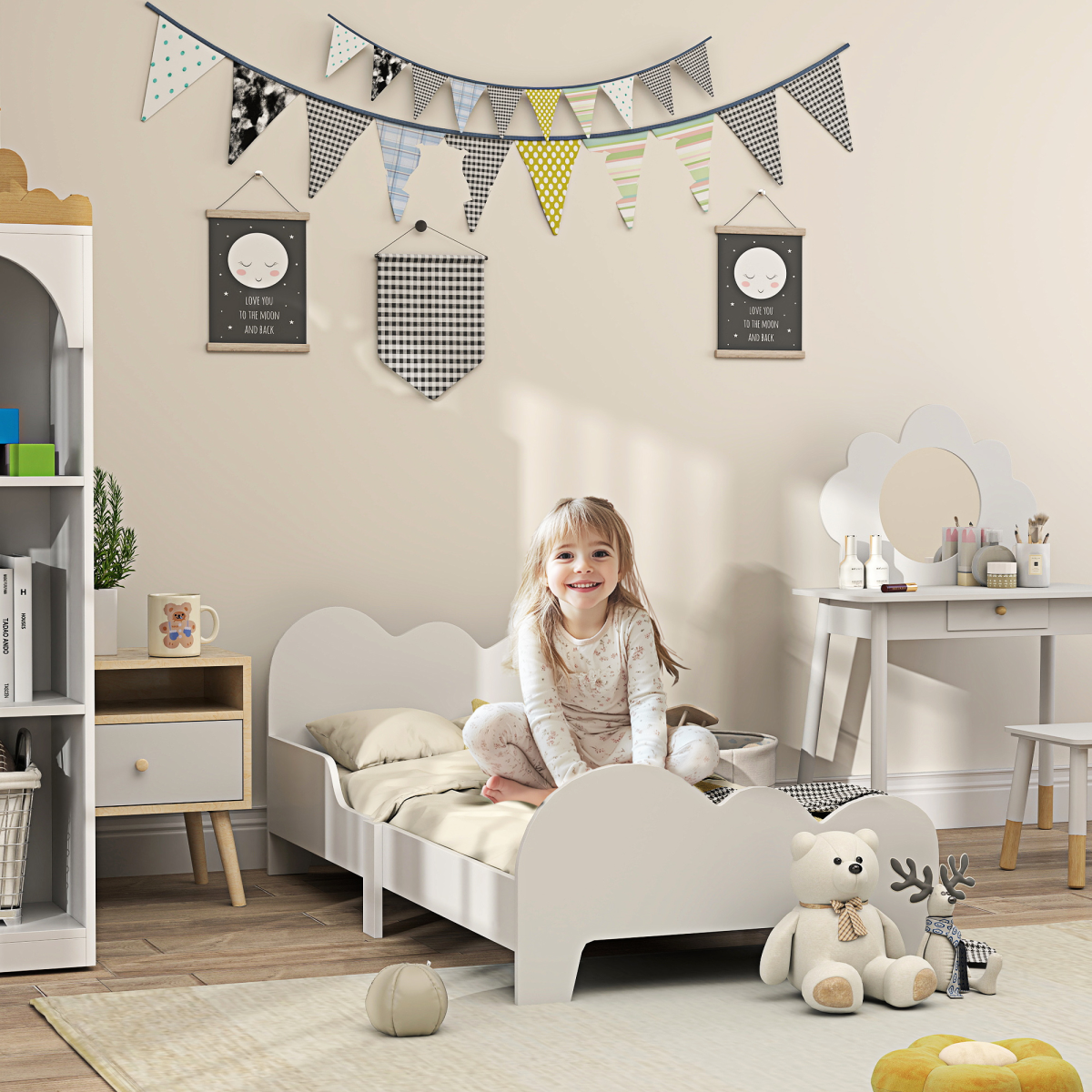cortex-london-windsor-cloud-toddler-bed-with-safety-rails-white-mdf