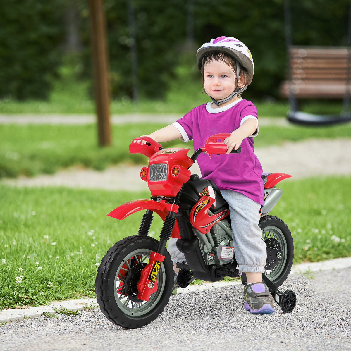 cortex-london-windsor-6v-red-kids-electric-motorbike-ride-on