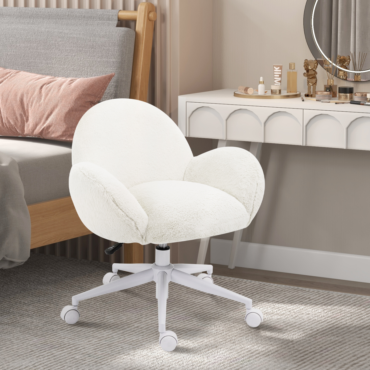 cortex-london-kensington-fluffy-faux-fur-office-chair-cream-white