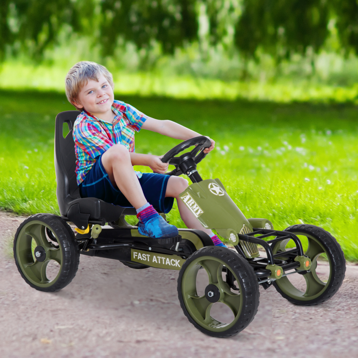 cortex-london-windsor-green-pedal-go-kart-hand-brake-racer