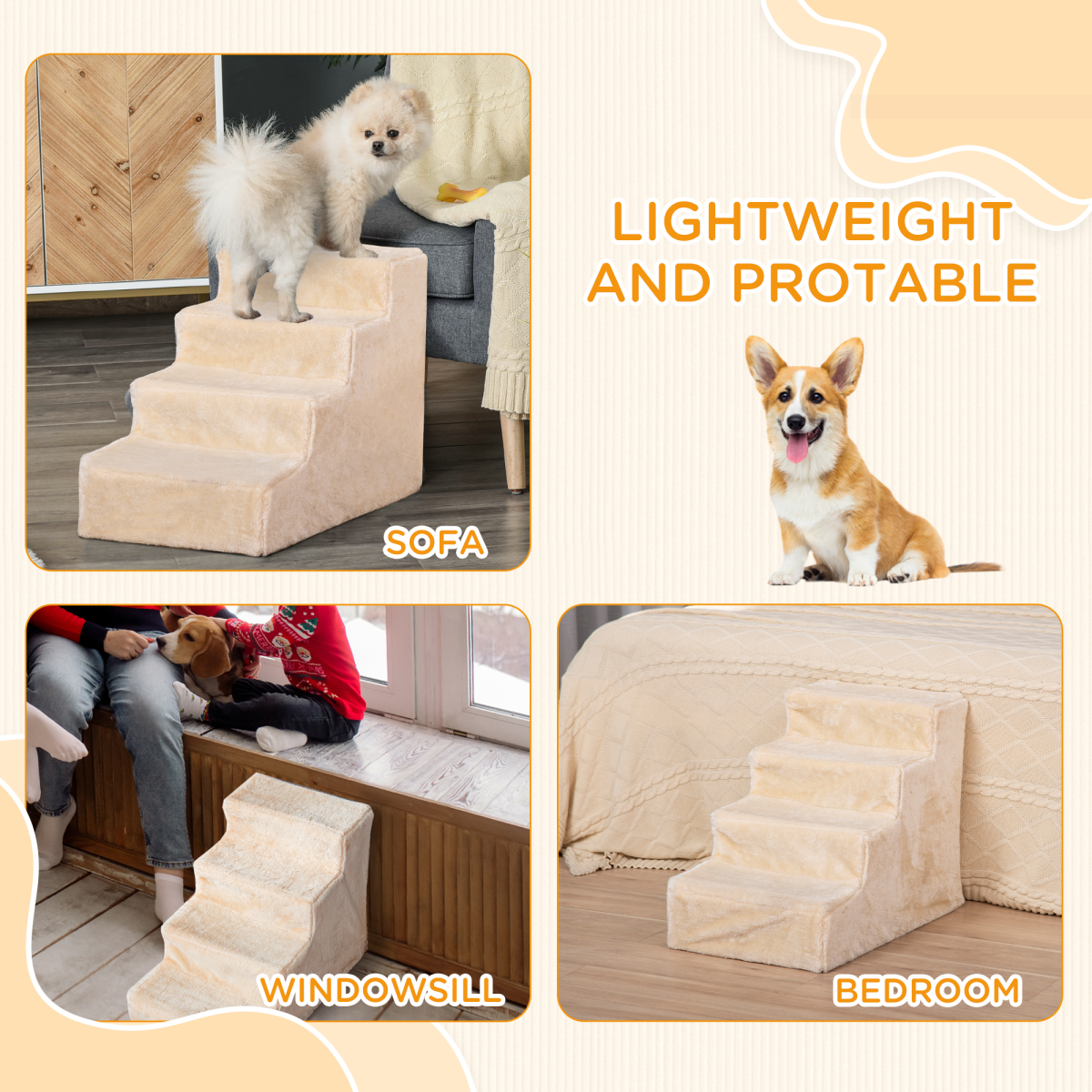 cortex-london-windsor-four-level-pet-stairs-beige-soft-flannel-removable-cover