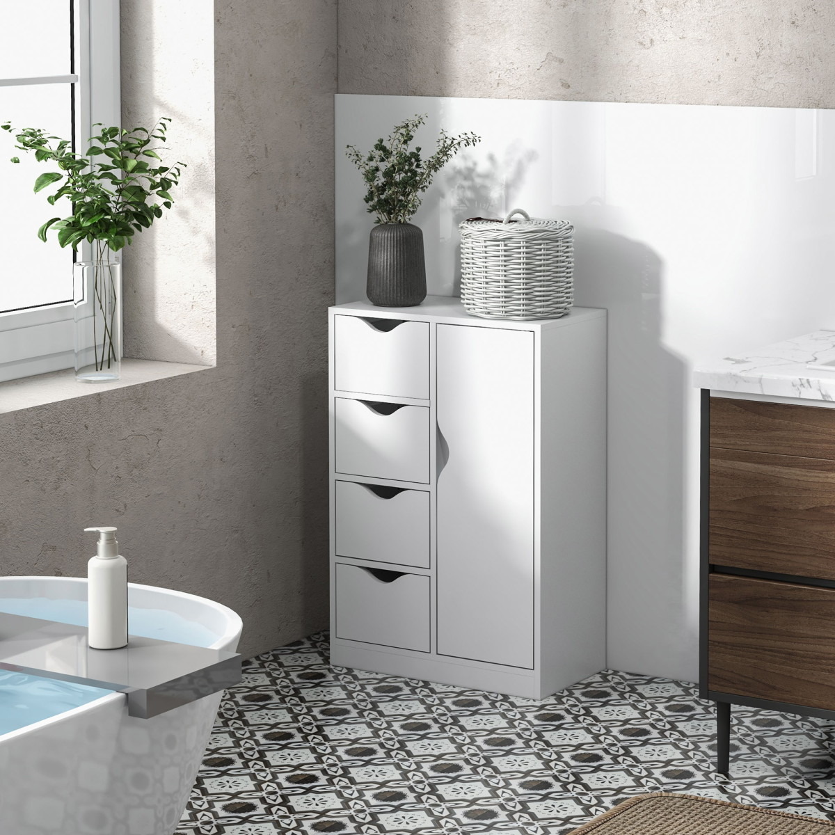 cortex-london-kensington-white-storage-cabinet-four-drawers-shelf