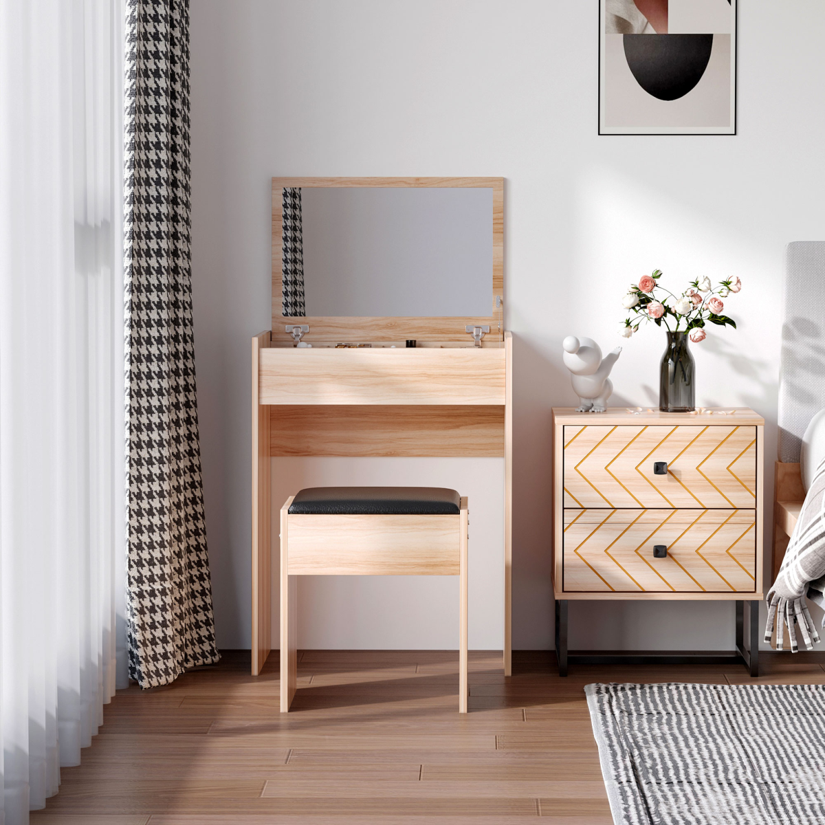 cortex-london-windsor-dressing-table-set-with-mirror-and-stool