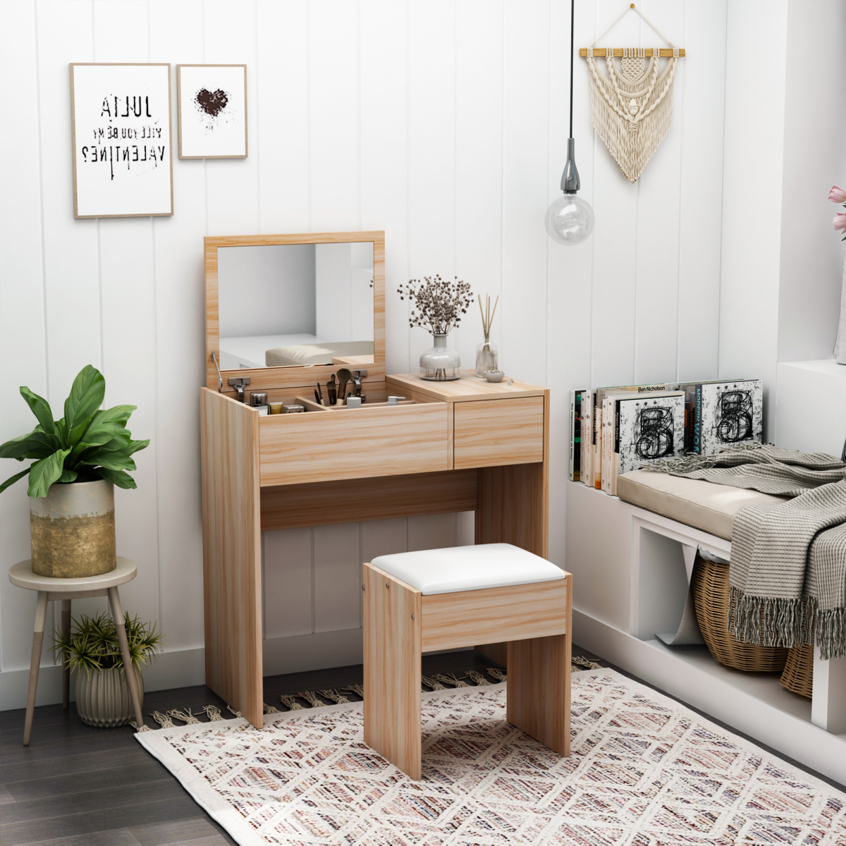 cortex-london-windsor-dressing-table-padded-stool-flip-up-mirror-storage