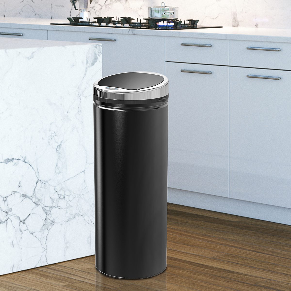 cortex-london-york-50-litre-stainless-steel-sensor-bin-black