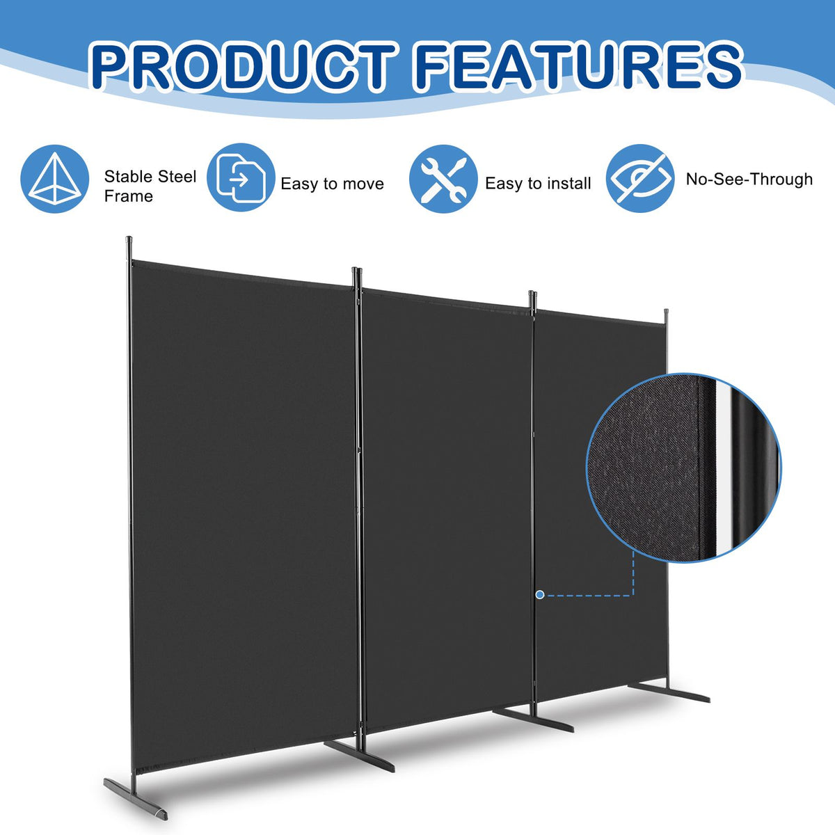 cortex-london-windsor-6ft-trifold-black-polyester-room-divider-screen