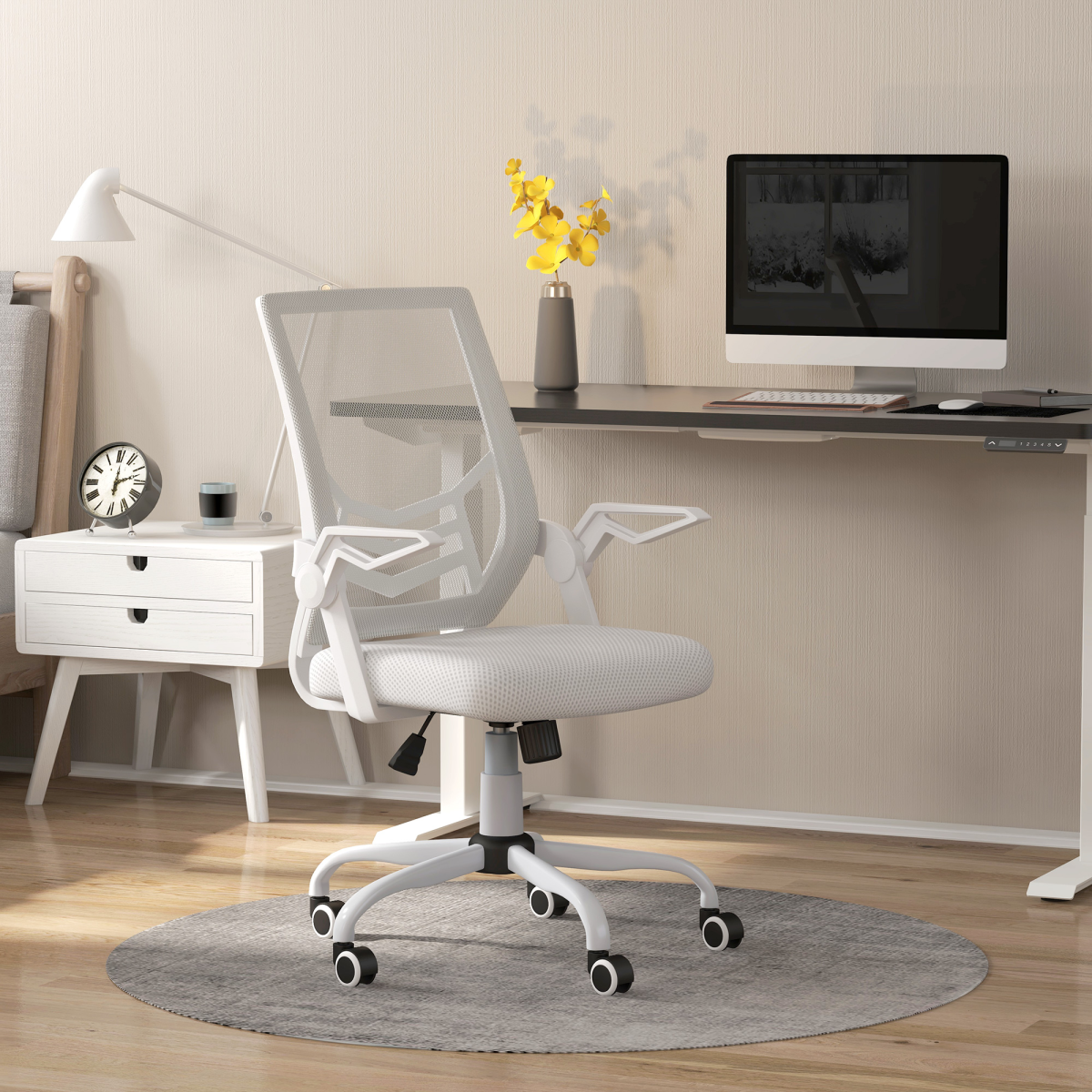 cortex-london-kensington-white-mesh-swivel-office-chair