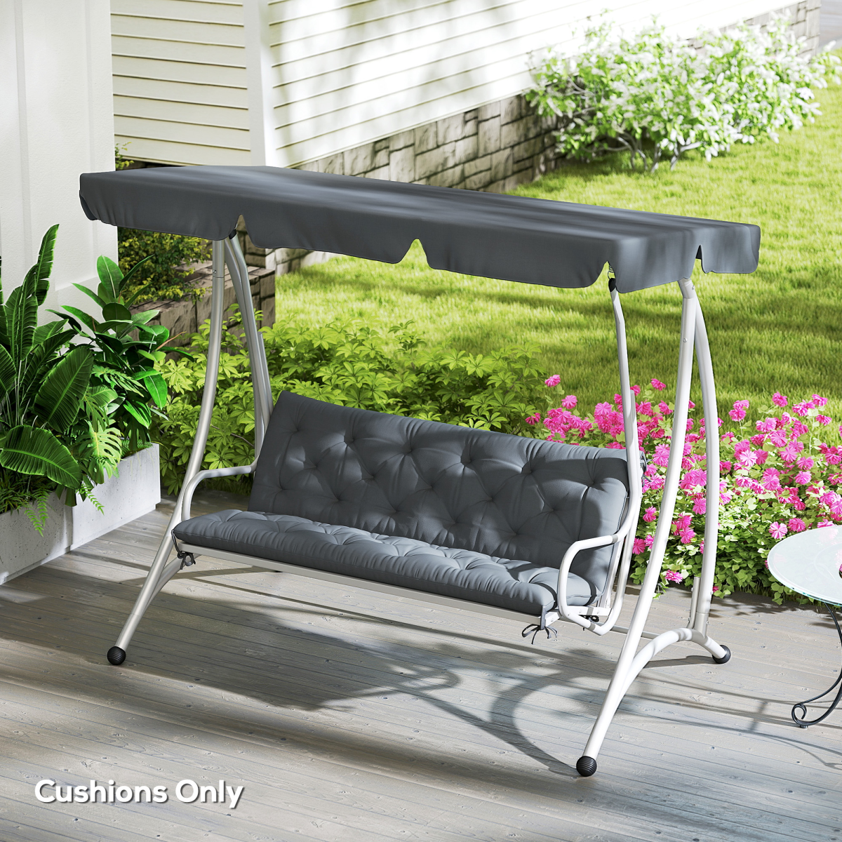 cortex-london-york-garden-bench-cushion-dark-grey-three-seater-with-ties