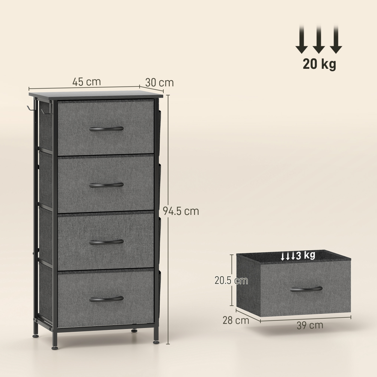 cortex-london-york-charcoal-grey-four-drawer-storage-chest-with-steel-frame