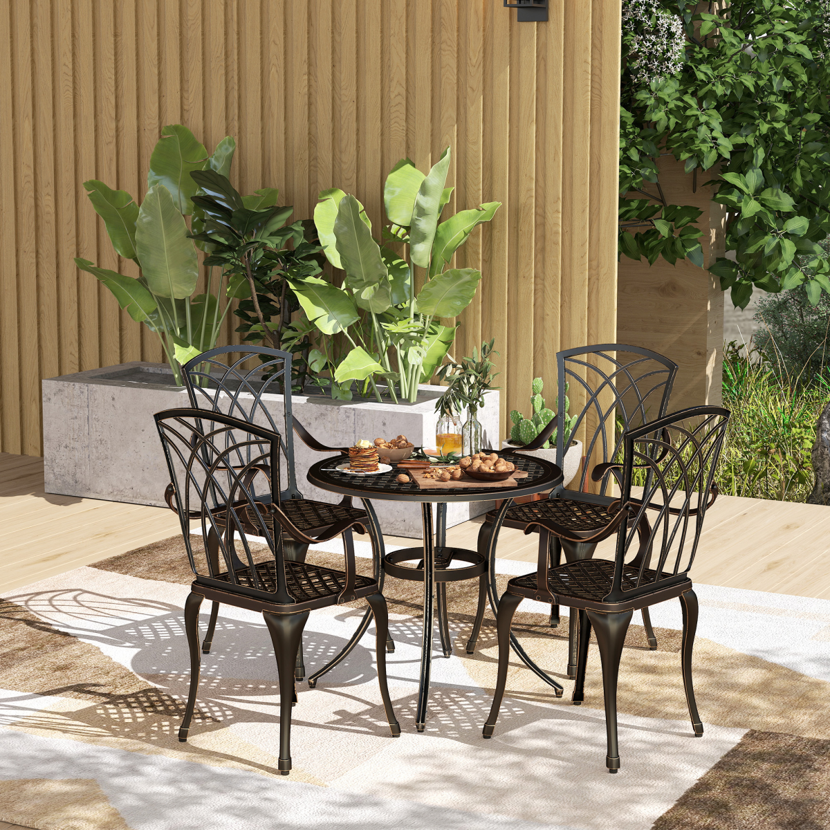 cortex-london-windsor-bronze-cast-aluminium-five-piece-garden-dining-set