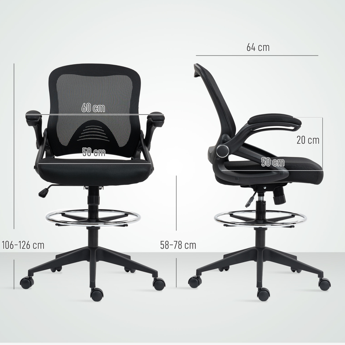 cortex-london-york-adjustable-mesh-drafting-chair-black