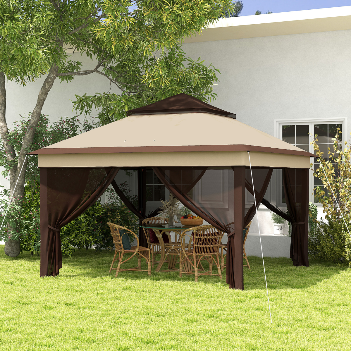 cortex-london-windsor-pop-up-gazebo-tent-netting-beige-coffee