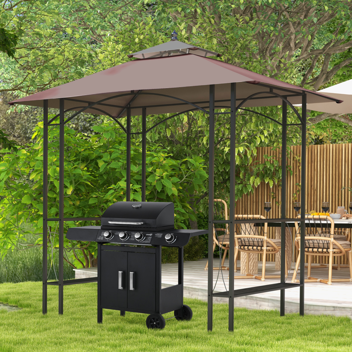 cortex-london-windsor-bbq-canopy-gazebo-25x15m-rust-resistant-metal-frame