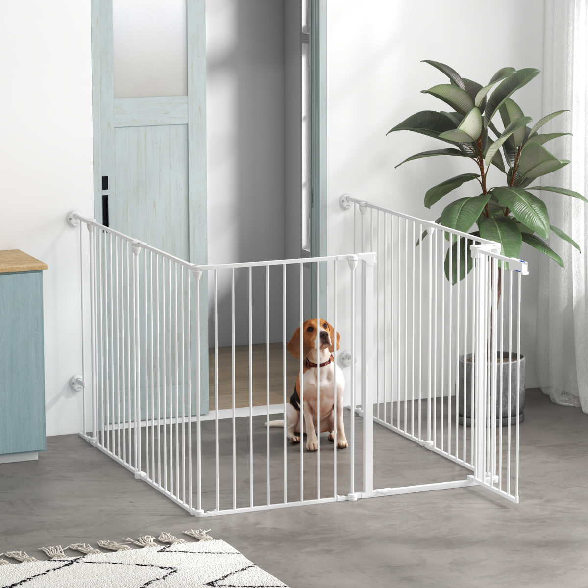 cortex-london-windsor-six-panel-dog-pen-safety-gate-white-90cm