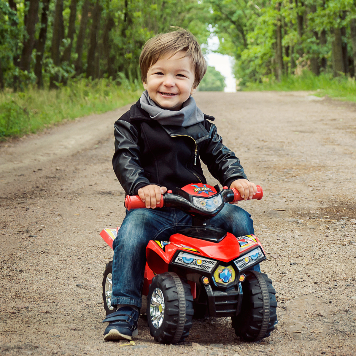 cortex-london-windsor-red-kids-ride-on-quad-led-lights