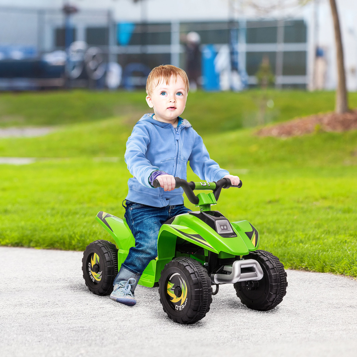 cortex-london-windsor-green-6v-kids-electric-ride-on-car