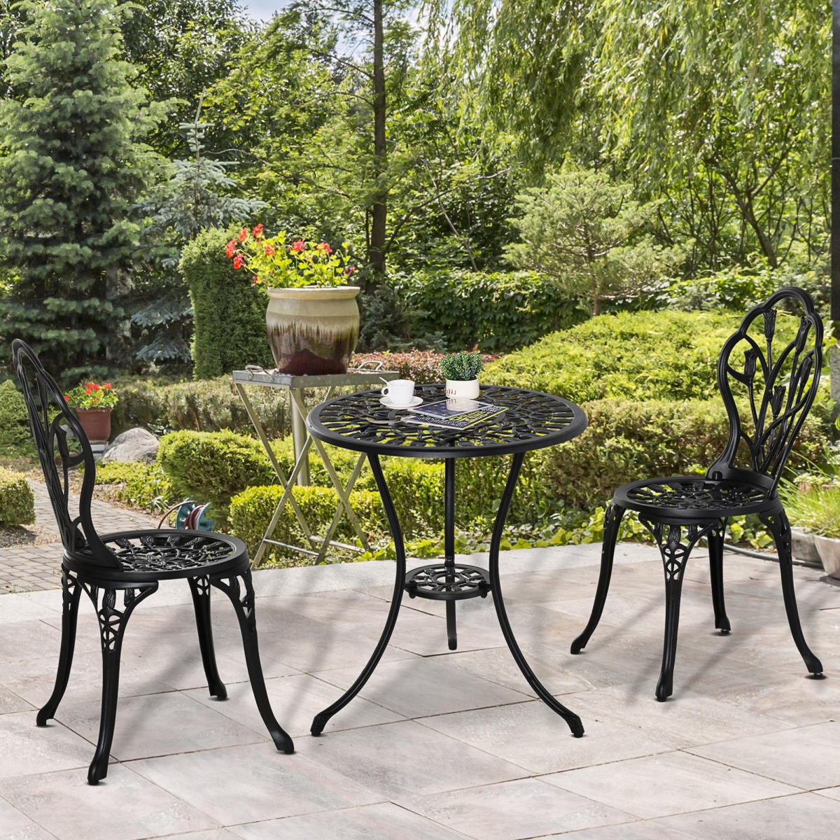 cortex-london-windsor-black-aluminium-three-piece-bistro-set-with-umbrella-hole