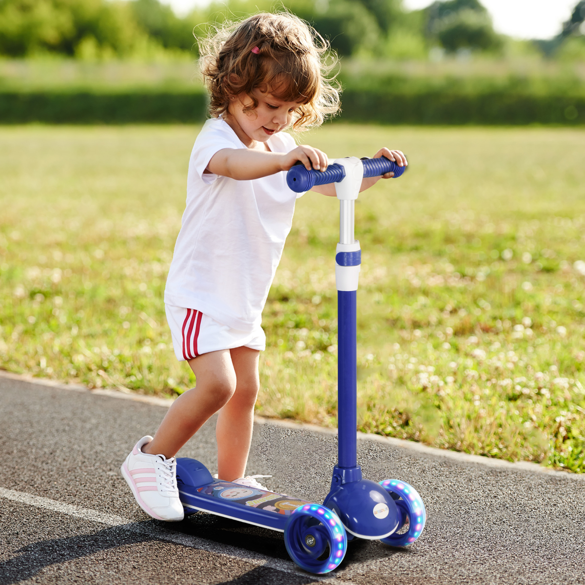 cortex-london-kensington-kids-3-wheel-scooter-blue-led-pu-wheels