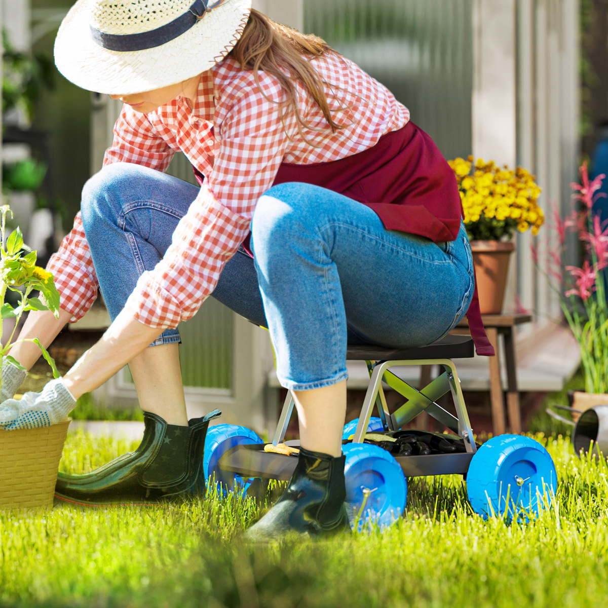 cortex-london-york-garden-cart-wheels-tool-tray-blue