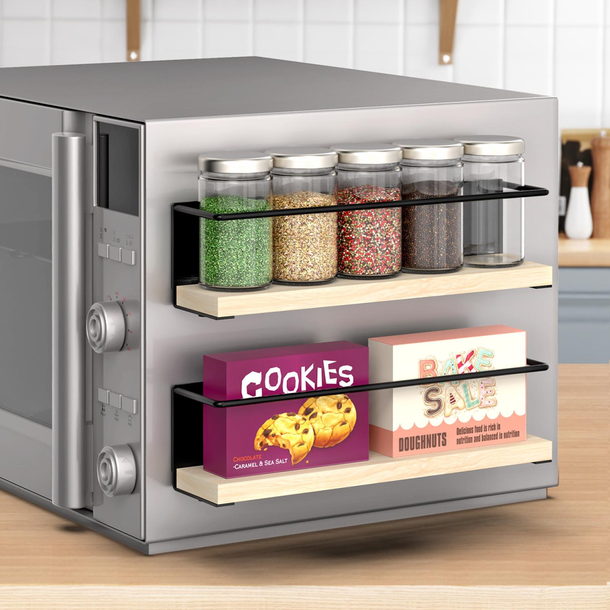 cortex-london-windsor-magnetic-spice-rack-wooden-shelf-two-piece