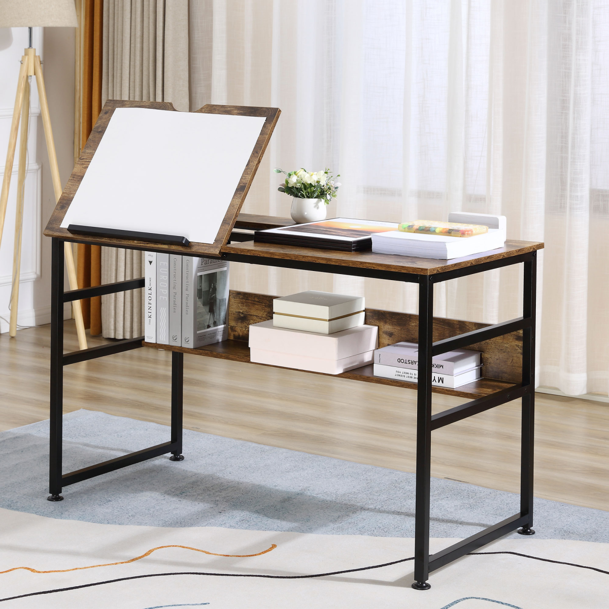 cortex-london-windsor-tiltable-drafting-table-desk-shelf-rustic-brown