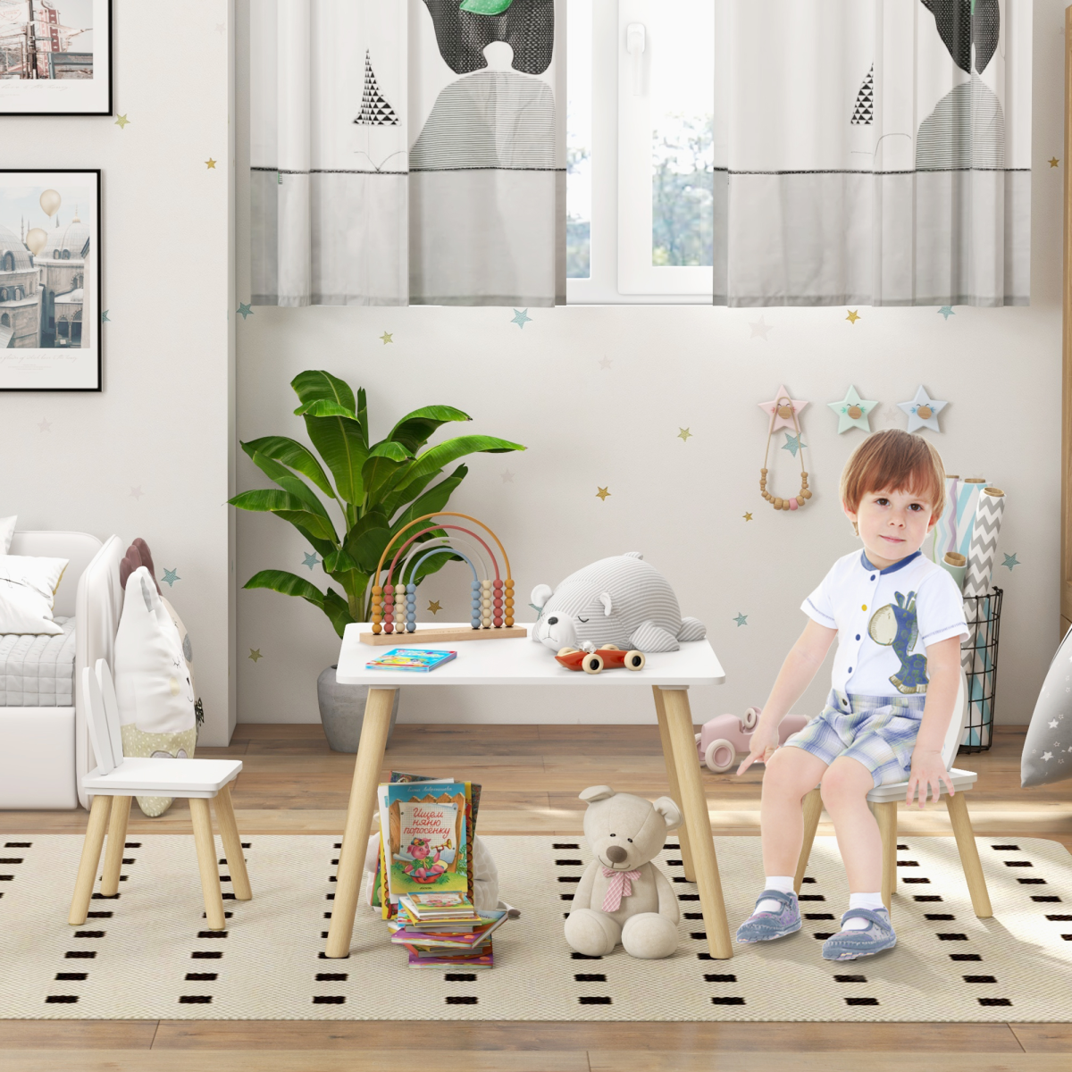 cortex-london-york-bunny-toddler-table-and-chair-set-white