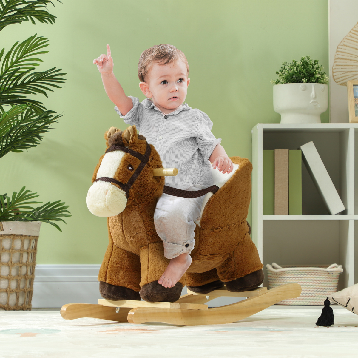 cortex-london-windsor-kids-rocking-horse-with-sound-safety-belt-brown