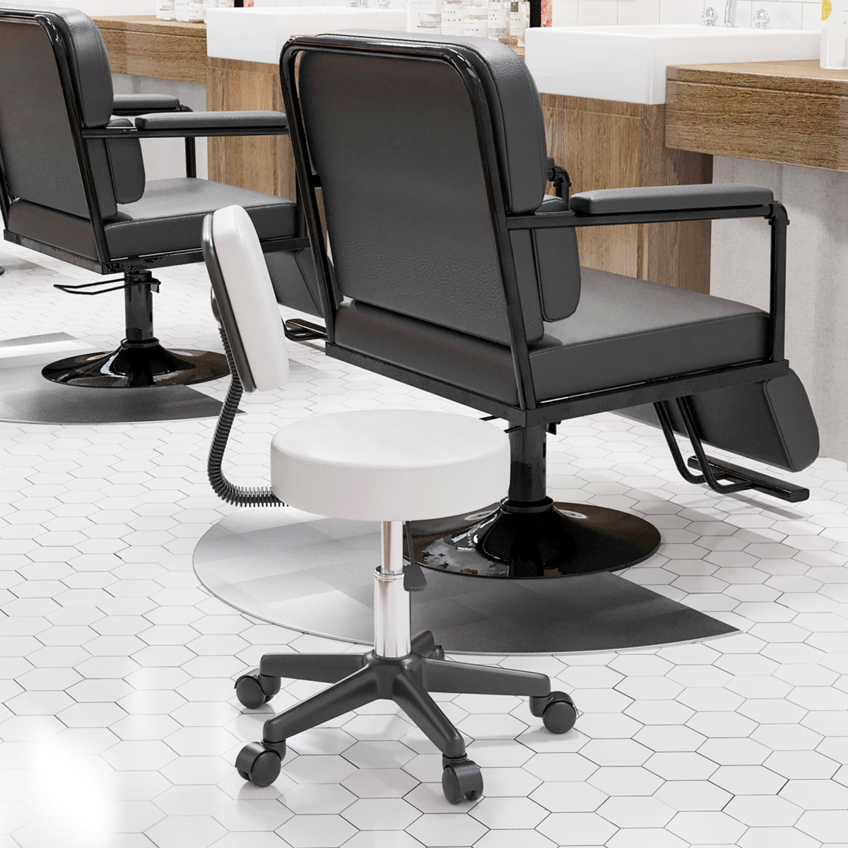 cortex-london-kensington-adjustable-swivel-salon-chair-white-padded-seat-high-back-five-wheels