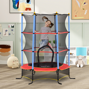 cortex-london-windsor-kids-safety-trampoline-blue-red-black-enclosure-net