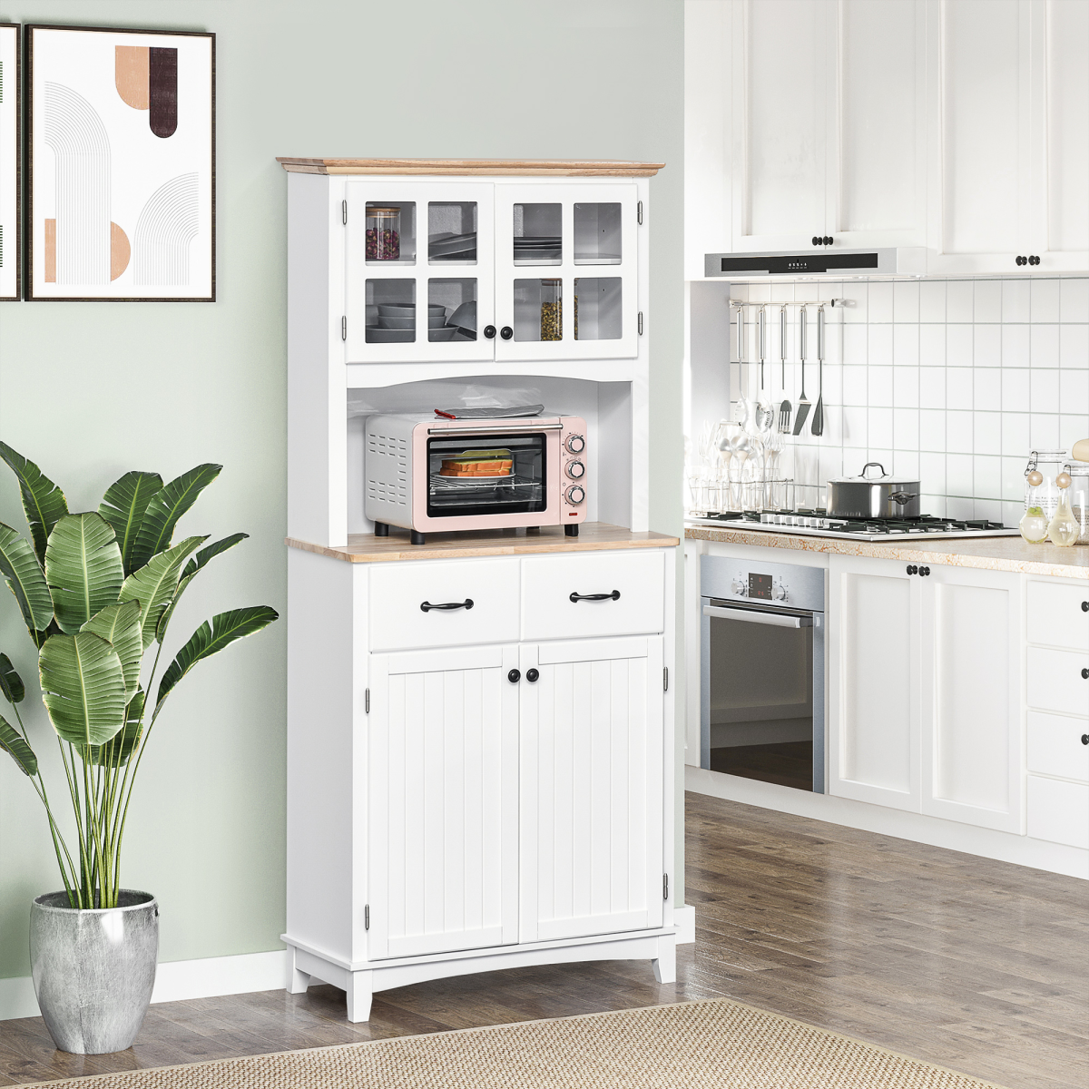 cortex-london-bath-white-kitchen-cupboard-framed-glass-doors-two-drawers-microwave-counter