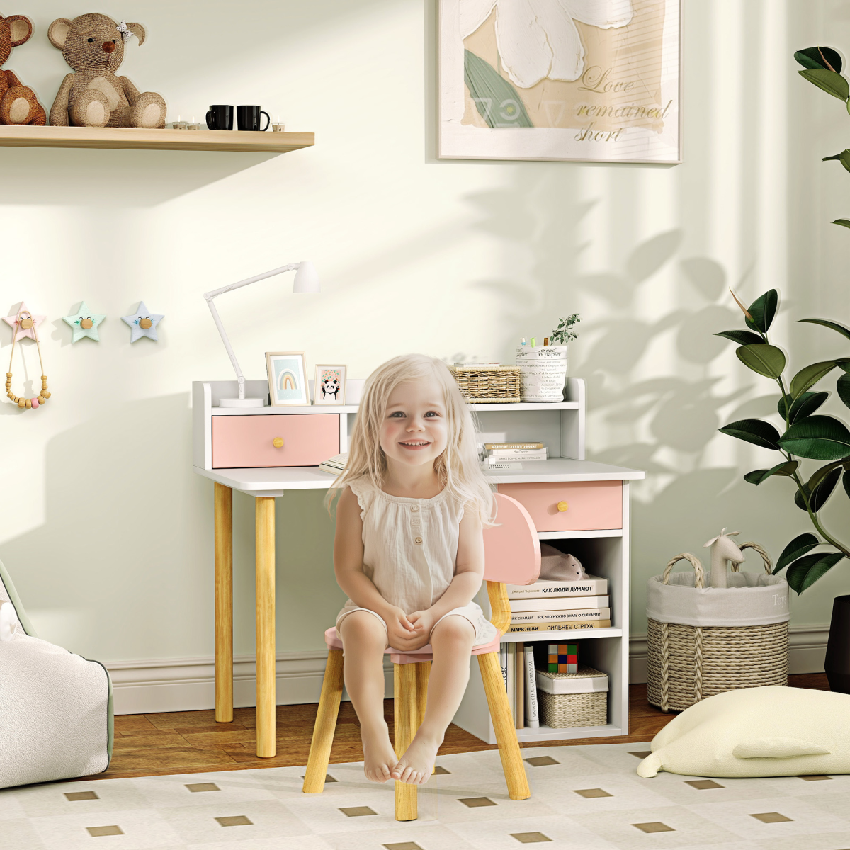 cortex-london-windsor-pink-kids-study-desk-and-chair-set-mdf
