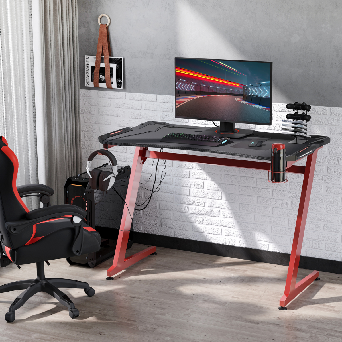 cortex-london-york-gaming-desk-cup-holder-headphone-hook