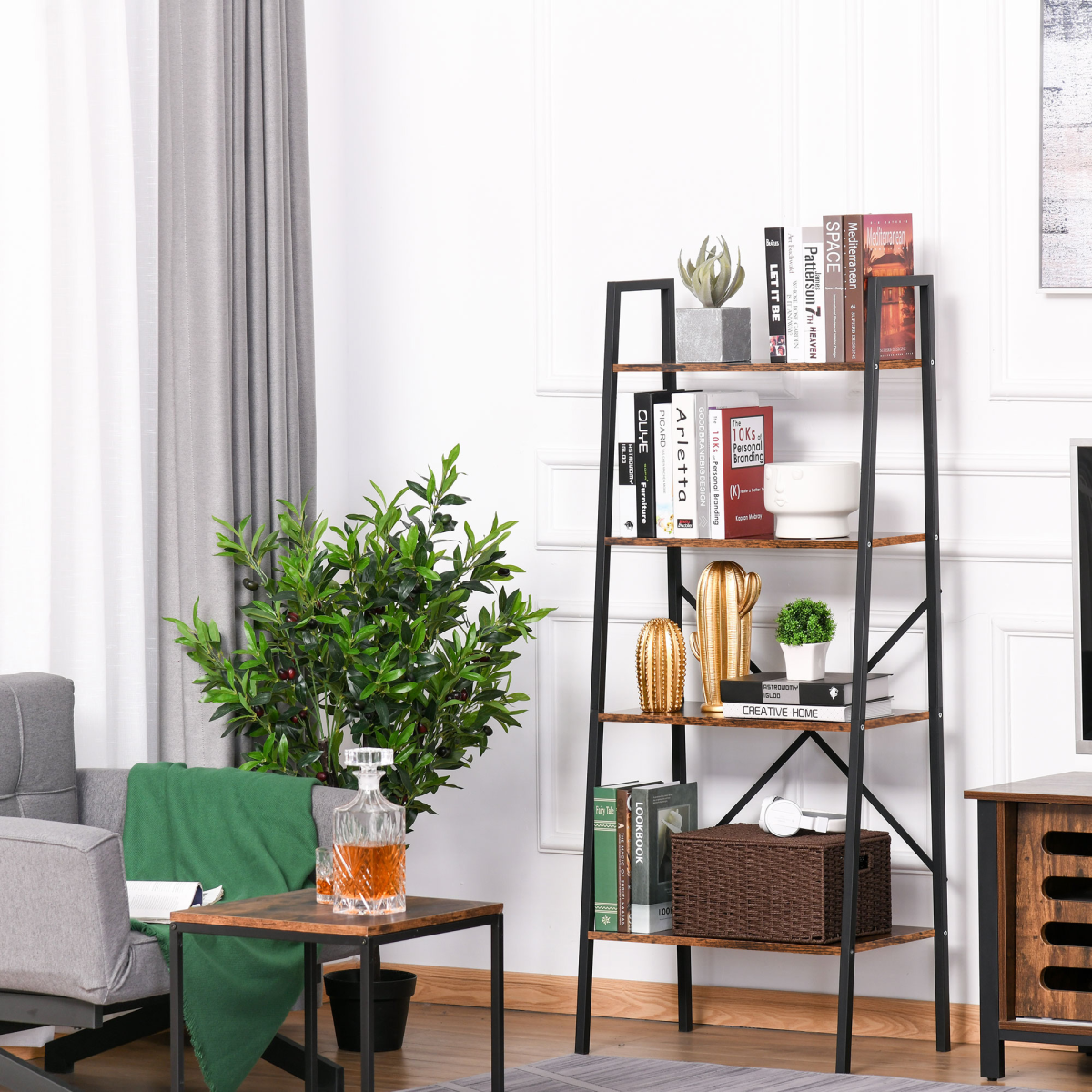 cortex-london-windsor-four-tier-ladder-shelf-steel-frame-storage