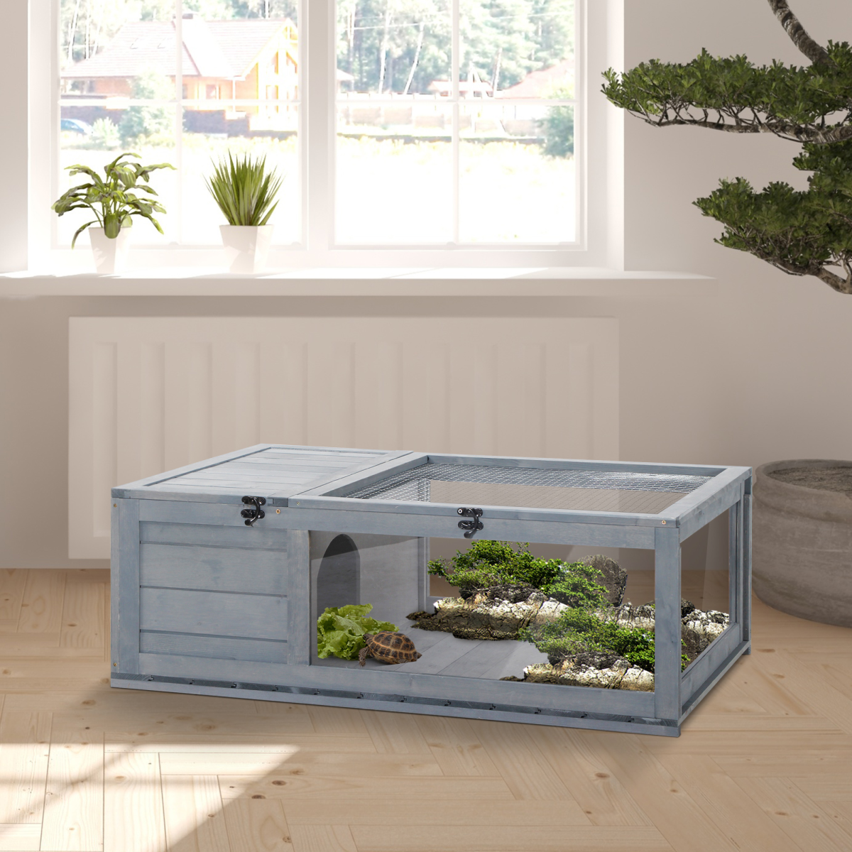 cortex-london-windsor-tortoise-house-mesh-roof-grey