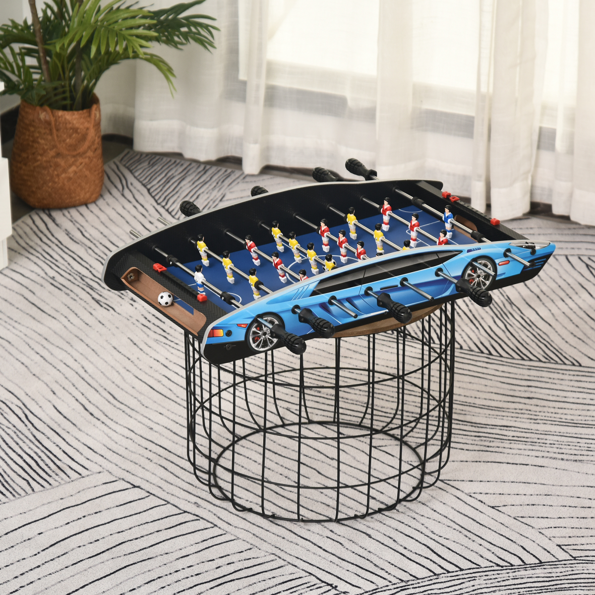 cortex-london-windsor-2ft-competition-foosball-table-kids-adults-indoor-homcom